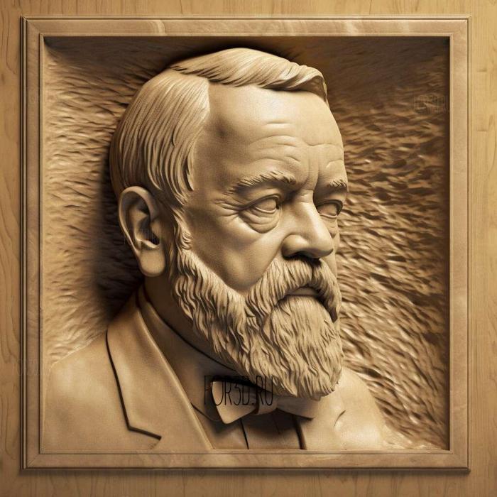 Louis Pasteur 1 stl model for CNC